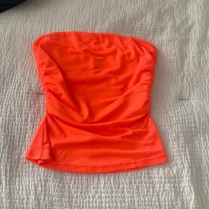 Tiger Mist strapless top